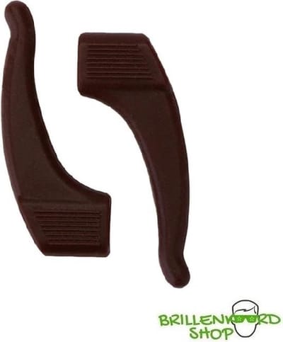 Brilhaakjes Medium – Anti-slip Oorhaakjes – Siliconen – Antislip Pootjes – Voor Kinderen en Volwassenen – Bruin