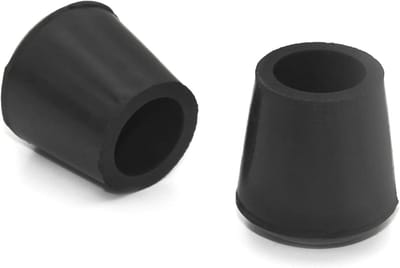 Rubberen Beentips - Stoelhoezen Vloerbeschermers - Meubels Beschermen - Antislip en Geluiddempend - 19 mm - Zwart