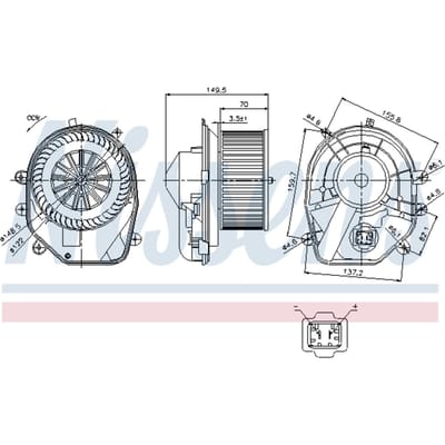 Binnenventilator NISSENS 87030