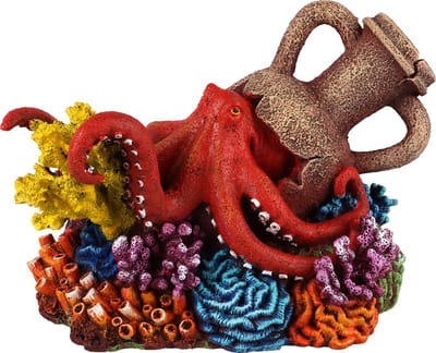 Aqua Della - Aquariumdecoratie - Vissen - Amfoor Koraal 3 15,5x10,5x9,9cm Meerkleurig - 1st