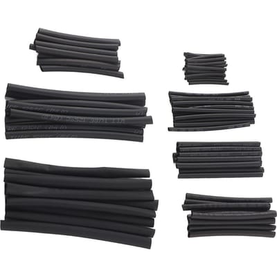 200 Stuks Zwarte Krimpkous Set 2:1 Krimpverhouding 10,4 MPa 70~110 graden Celsius Krimp Temperatuur