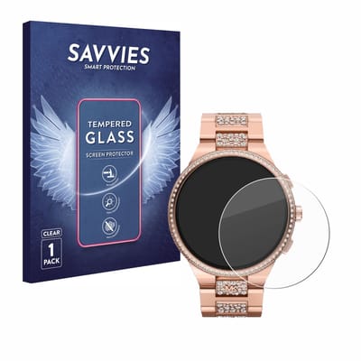 Savvies - Glas Screenprotector voor Michael Kors Camille Gen 6 MKT5147 - Gehard Beschermglas 9H