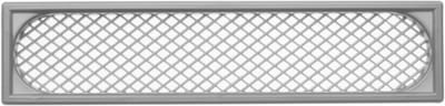 SOTECH ventilatierooster 172,5 x 41 mm / inbouwdiepte: 7 mm Luchtdoorlaat met ruitvormige perforatie voor inbouw met afdekrand Ventilatie binnen en buiten