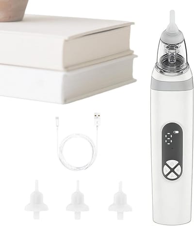 Elektrische Neuszuiger - Neusreiniger Baby - Baby Verzorging - Stille Werking - 3 Zuigstanden - Wit