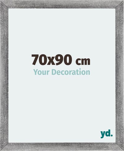 Your Decoration - Fotolijst 70x90 cm - MDF - Grijs Geveegd - Mura