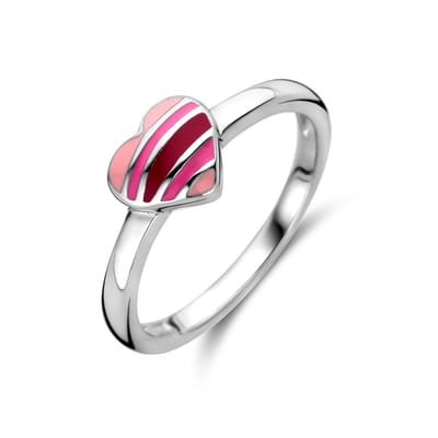Gerhodineerd Zilver Ring Hart 1337804