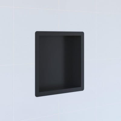 Saniclass Hide Luxe inbouwnis – Badkamer nis – 30x30x7 cm – RVS mat zwart