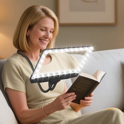 Vergrootglas met verlichting voor nauwkeurig lezen, knutselen en hobbywerkzaamheden