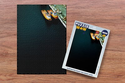 Puzzel Sleepboten naast een groot schip - Legpuzzel - Puzzel 1000 stukjes volwassenen