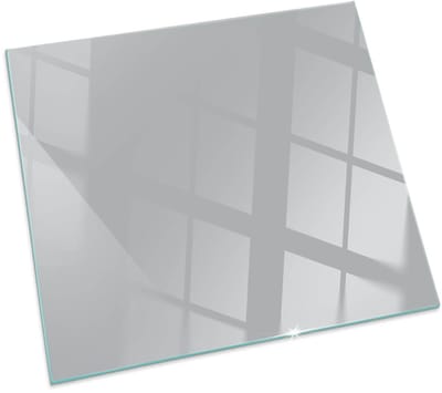 Tulup Kachel Vloerplaat - Kleur Lichtgrijs Vloerplaat Voor Houtkachel - 50 cm x 50 cm - Grijs Vloerplaat Voor Kachel - Vierkant Kachel Vloerplaat - Onderplaat Kachel - Plaat Voor Onder Houtkachel - Plaat Onder Houtkachel