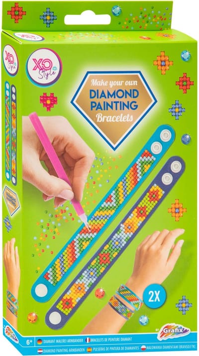 Grafix Diamond Painting armbandjes (1 stuk) assorti - kerst - sinterklaas - kado - cadeau