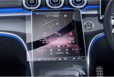 Navigatiebeschermfolie voor Mercedes Benz C-Class W206 en GLC X254 (2023-2026) - 11.9" Touchscreen Glas, Schokbestendig en 9H Krassenbestendig