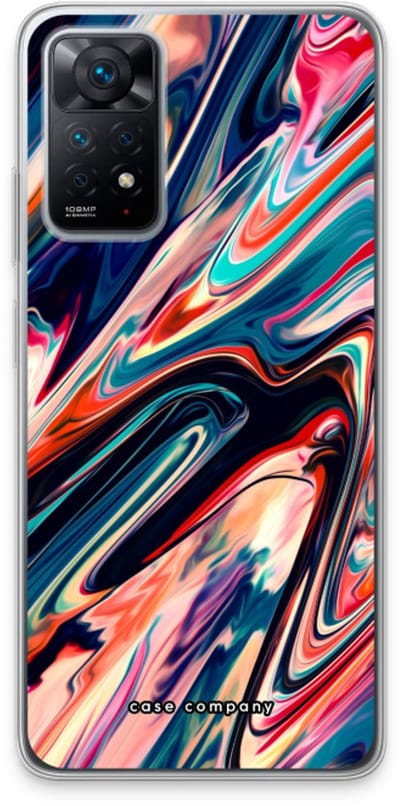 Case Company® - Hoesje geschikt voor Xiaomi Redmi Note 11 Pro hoesje - Quantum Being - Soft Cover Telefoonhoesje - Bescherming aan alle Kanten en Schermrand