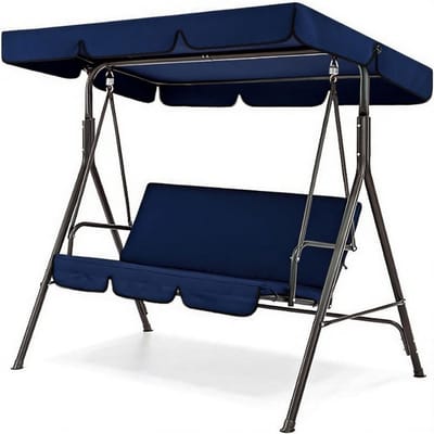 Schommelbankhoes Vervanging - Buitenhoes Terras - Bescherming Tuinmeubel - Waterdicht UV-bestendig - 163 x 114 cm - Blauw