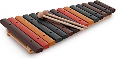 Houten Xylofoon met 15 Toetsen voor Kinderen - Kleurrijk Muziekinstrument