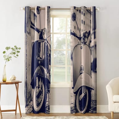 Country Ster Berry Retro Zwart Geruit Gordijnen voor Woonkamer Keuken Raamgordijn Luxe Gordijnen voor Slaapkamer Kinderen 135W x 60H(cm)