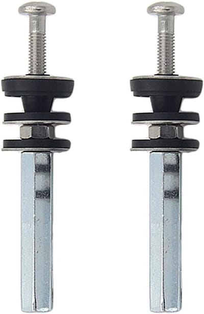 Toilet stortbak bouten - Bevestigingsset Toilet reparatie - Toiletten repareren - Roestvrij staal - M6 x 80mm - Zilver