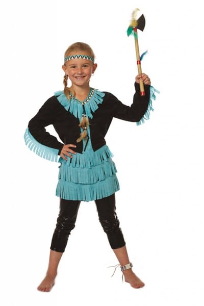 Indianenmeisje kleding Wishbone - Maatkeuze: Maat 128