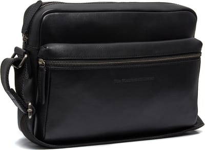 The Chesterfield Brand Leren Schoudertas Novara Shoulderbag Black Zwart