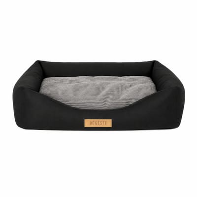 Dogeste XXL - Orthopädisches Hundebett - für große Hunde - abnehmbarer Bezug - Schwarz/Grau