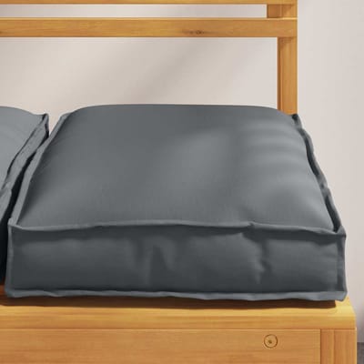vidaXL - Kussen - 2 - st - Oxford - Stof - Antraciet - 40 - x - 40 - x - 8 - cm
