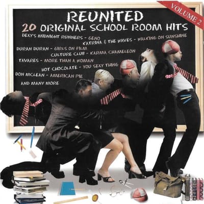 CD VARIOUS - Reunited - 20 Originele School Room  BX905416 Disky 2003 Europa Rock Gebruikt gray