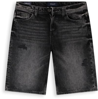 Ballin - Junior The Kyle Loose Fit Short - Denim Dark Grey - Maat 128