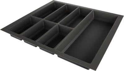 Bestekbak Classic - Lade Organizer - Soft-touch grijs - Voor kastbreedte 1000mm