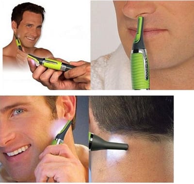 Borvat® Multifunctionele Trimmer – Voor Neus, Oren, Wenkbrauwen en Nekhaar – Professioneel en Handig – Met Batterij