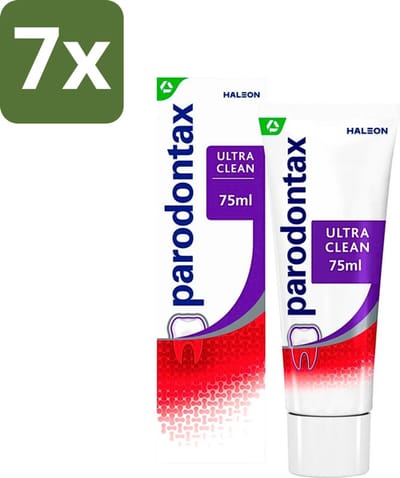 Parodontax - Tandpasta - Ultra Clean - Tegen Bloedend Tandvlees - 75 ml - Bulkverpakking - 7 stuks