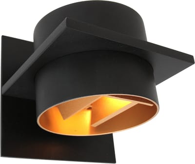 Wandlamp | 14 cm | muro | G9 | goud zwart | metaal | moderne design sfeerverlichting