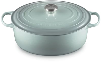 Le Creuset Braadpan Signature ovaal SeaSalt 33cm 7,5l