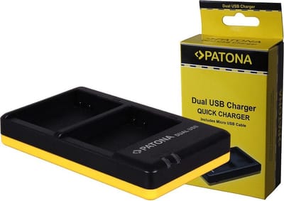 PATONA Dual Quick-Charger f.Nikon EN-EL14, ENEL14