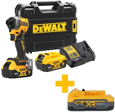 DeWALT DCF850P2T Compacte accu slagschroevendraaier 205Nm 18V XR 5.0Ah in TSTAK