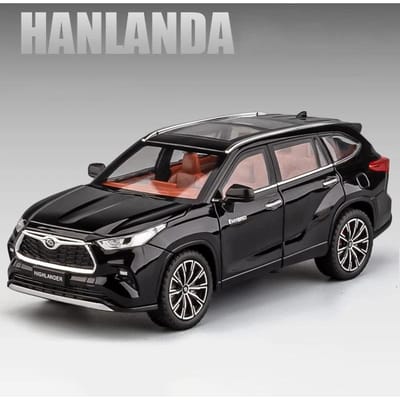 1:24 Highlander SUV Lichtmetalen Automodel Diecast & Speelgoed Metaal Off-Road Voertuigen Automodel Simulatie Geluid En Licht Cadeau