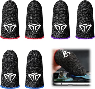 Gaming Finger Guards - 3 Pairs - Mobiele Game Finger Sleeves - Ademend - Vingerbescherming voor Gaming