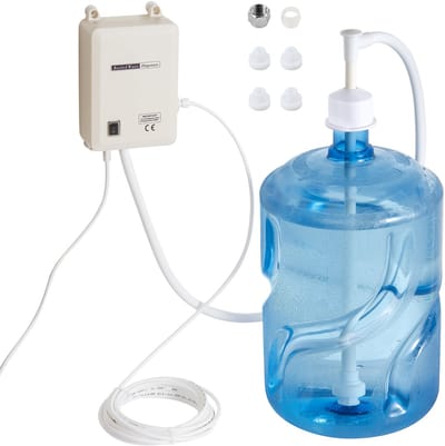 Pompsysteem voor Flessenwaterdispenser, Automatisch Elektrisch 5-Gallon Waterdispensersysteem, Enkelvoudige Toevoerpomp voor Koffie-/Theemaker, Koelkast, Ijsmachine, Compatibel met 5-Gallon Waterkannen