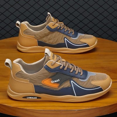 CYYTL Sneakers Casual Herenschoenen Mode Leer Outdoor Tennis Hardlopen Sport Wandelen Platform Luxe Skateboard Designer Loafers 47 brown