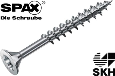 Spax Spaanplaatschroef Verzinkt Torx 6.0 x 80 - 100 stuks