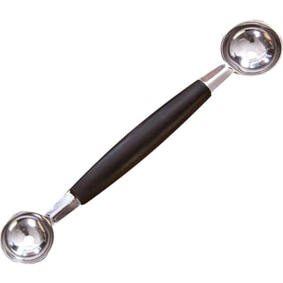 Cuillère à fruits Acier Inoxydable Polyvalente Portable Boule à melon Boule à glace pour Pique-nique Rassemblement black