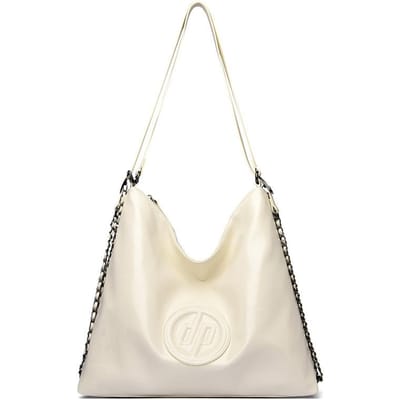 Nieuwe Niche Zachte Pitot Tas Grote Capaciteit Hoge Kwaliteit Textuur Commuter Schouder Enkele Schouder Dubbeldoel Tas voor Dames white