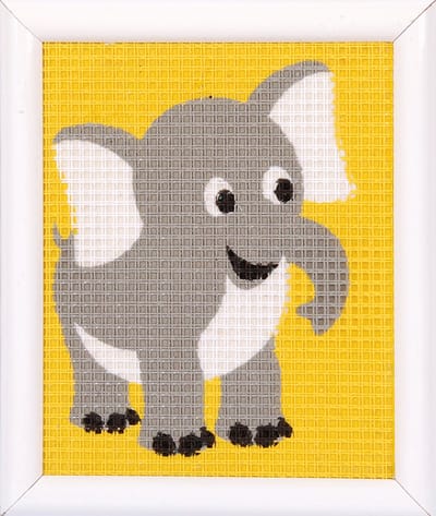 Vervaco - Stramien kit - Olifant - PN-0009577 - Borduren - Borduurpakket - Borduurpakket kind