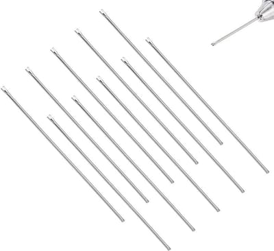 Dailygoods- Haarwortelnaalden 10 Stuks - Roestvrij Staal - Poppenhaar Gereedschap - BJD-Pruiken - Knutselbenodigdheden - Duurzaam en Onbreekbaar - Poppenhaargereedschap