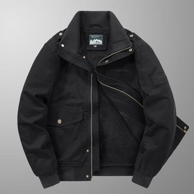 Jas Heren Herfst en Winter Nieuwe Velvet Top Heren Jeugd Katoen Losse Grote Maat Werkkleding Buitenjas 4XL black