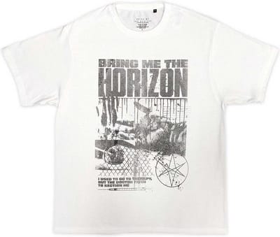Bring Me The Horizon - Therapy Heren T-shirt - S - Wit