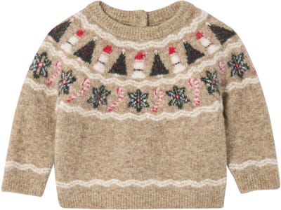 Vertbaudet Jacquard kersttrui voor babyjongens