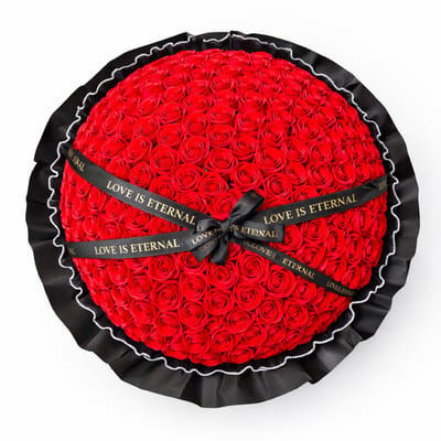 La Roselle Amsterdam - Rozen boeket - 200 rode geurende kunstbloemen