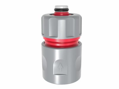 AWTOOLS - Snelkoppeling voor tuinslang - 1/2" - Met STOP-functie - Set van 10 stuks