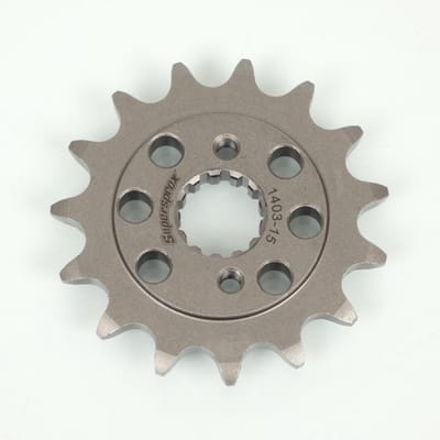 Pignon de sortie de boite SUPERSPROX pour Moto KTM 390 RC 2014 à 2024 15 dents Pas 520 Neuf