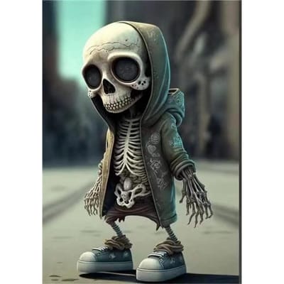 Schedel Hars Beeld Cool Skelet Decoratieve Beeldjes Halloween Feest Decoratie Woonaccessoires Woonkamer Slaapkamer Decoratie